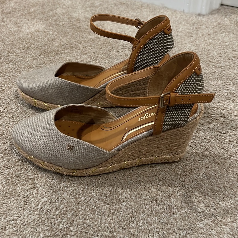 Wrangler Espadrilles Canvas Wedge Sandals -Rope Brava